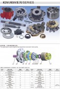 川崎K3V/K5V系列液壓泵配件